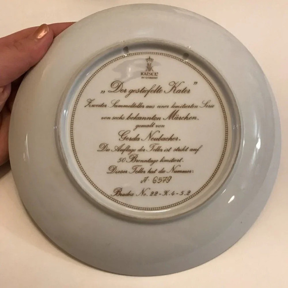 Kaiser PUSS IN BOOTS - Der gestiefelte Kater Collector Plate - Gerda Neubacher - Picture 8 of 8